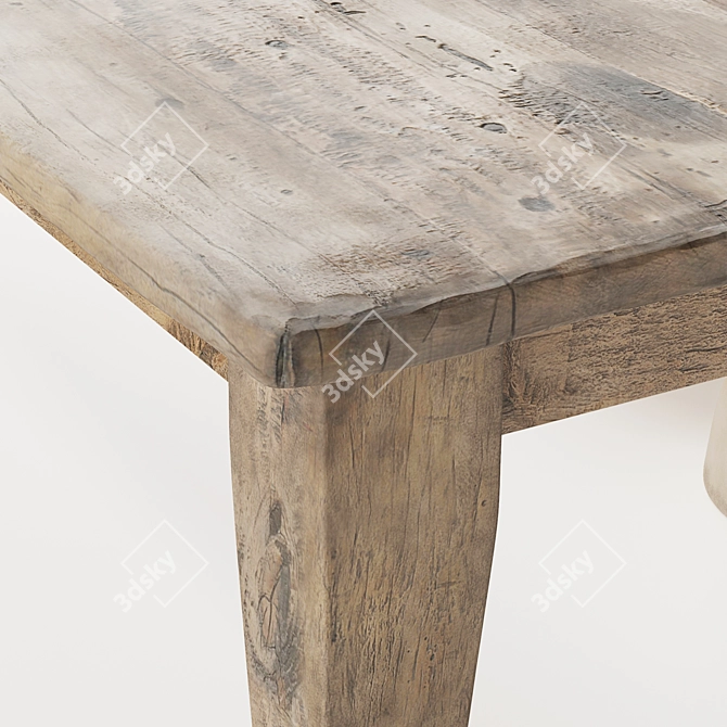 Natural Dining Set Uniqwa Furniture 3D model image 4
