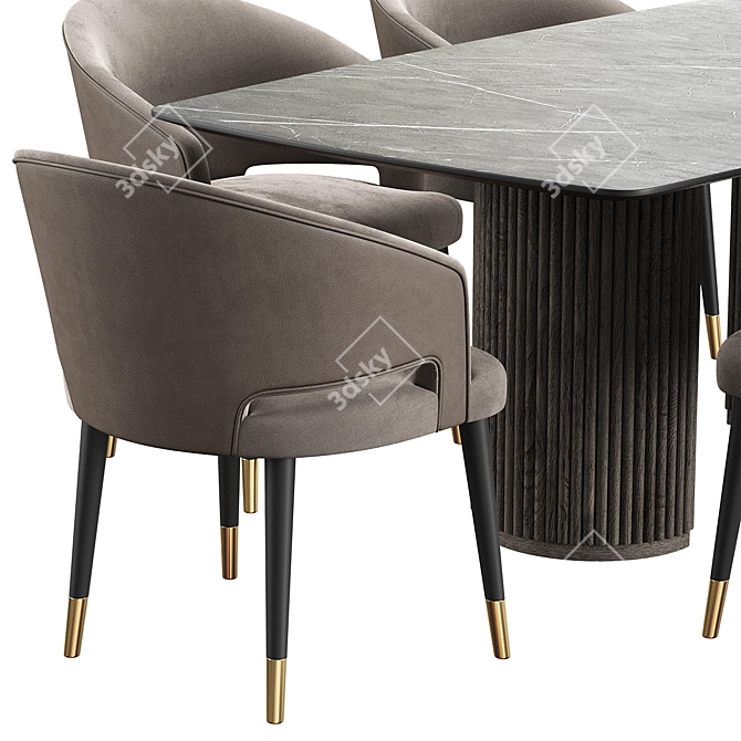 Title: Crop Konyshev Modern Chair 3D model image 3