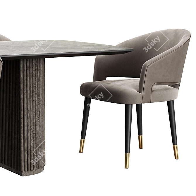 Title: Crop Konyshev Modern Chair 3D model image 4