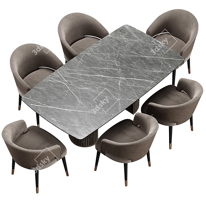 Title: Crop Konyshev Modern Chair 3D model image 5