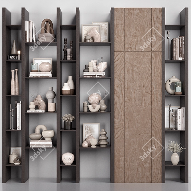 High-Quality Shelf Rack Model 3D model image 7