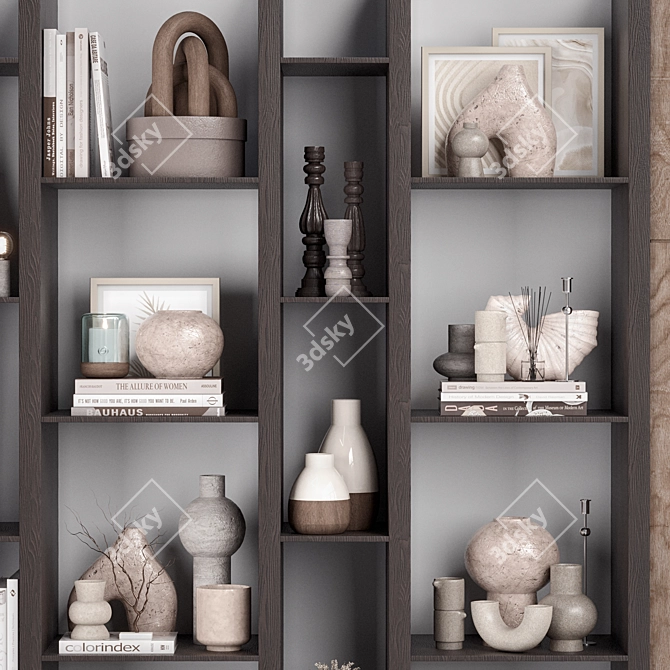 High-Quality Shelf Rack Model 3D model image 10