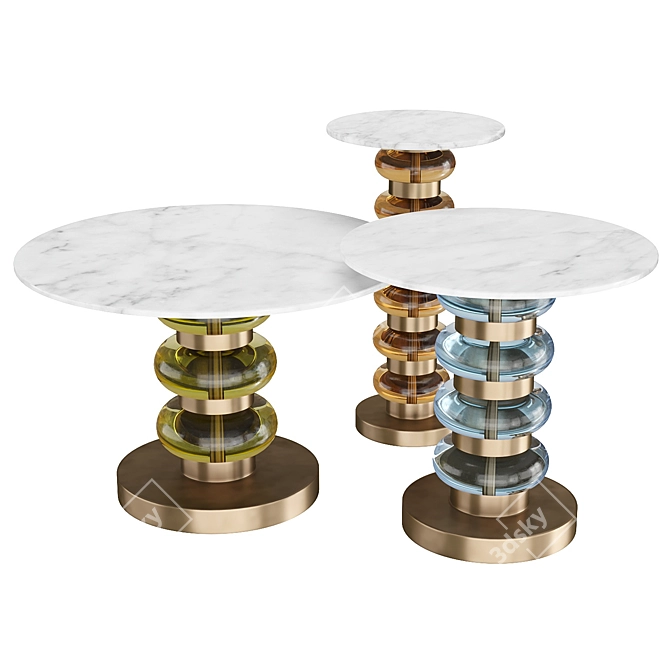 Eichholtz Bullock Side Table Set 3D model image 4