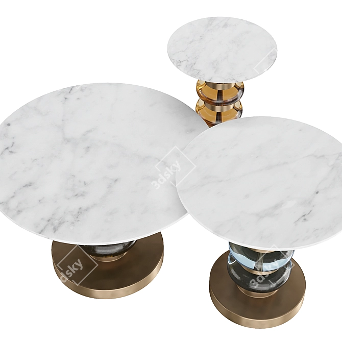 Eichholtz Bullock Side Table Set 3D model image 8
