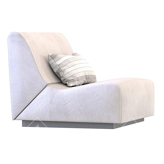 Elegant Rotondo Fireside Chair 3D model image 4