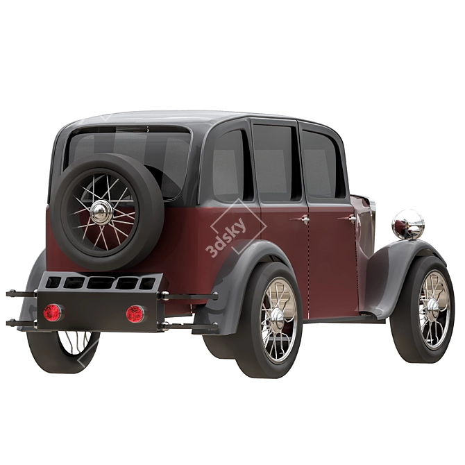 Vintage Car Model 2016 Kit 3D model image 2