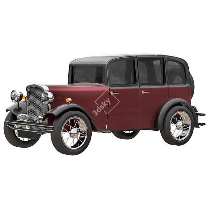 Vintage Car Model 2016 Kit 3D model image 5