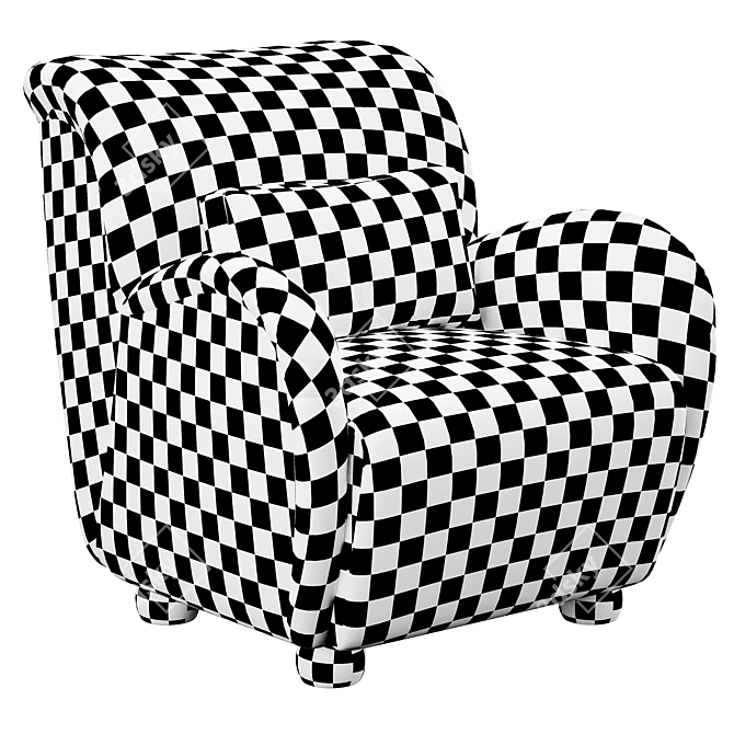 Modern Baird Accent Chair 3D model image 5
