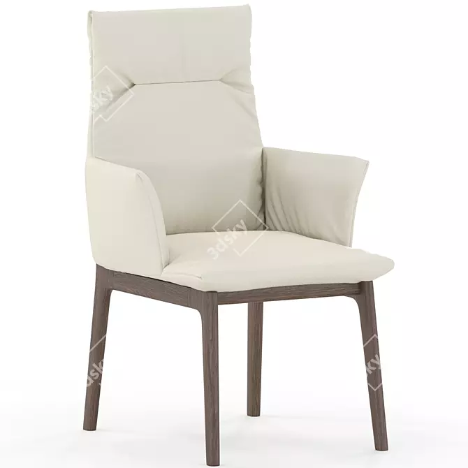 Natuzzi New Saturno Sovrana Chair 3D model image 11