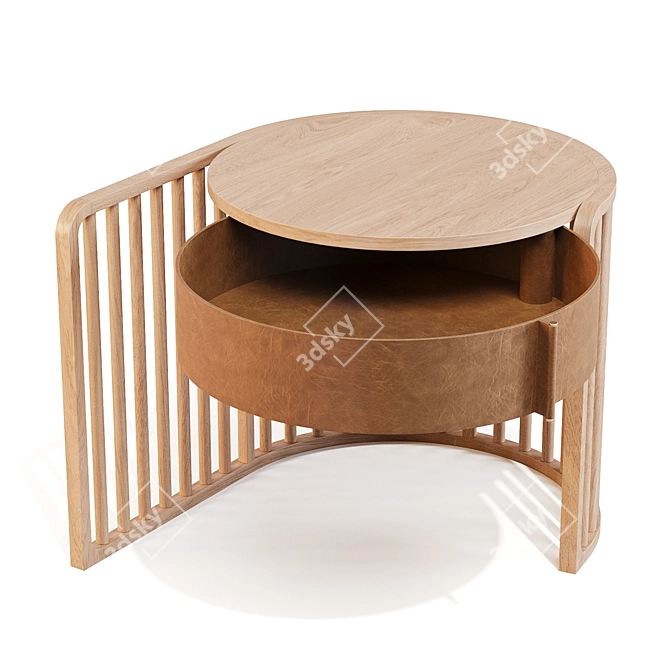 Pianca Palu Night Table: Modern Elegance 3D model image 2