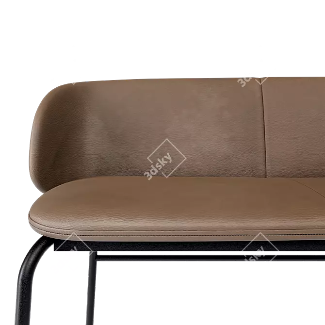 Stylish Bench Princeton Design 3D model image 3