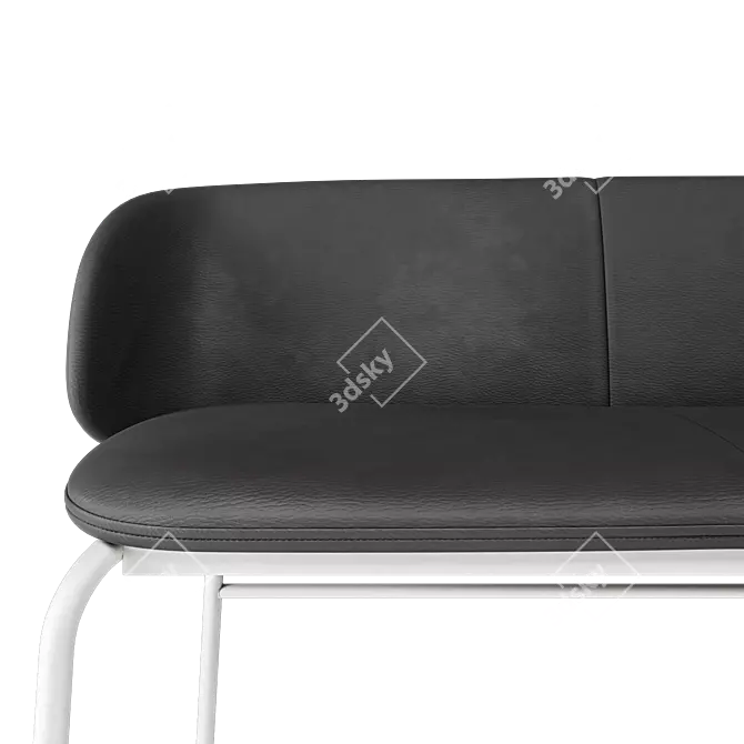 Stylish Bench Princeton Design 3D model image 5