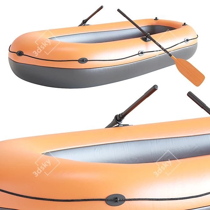 Inflatable Boat Set, 2016 Version 3D model image 5