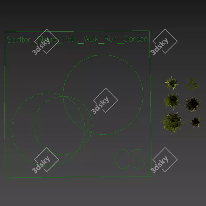 Garden Path 3D Models Chaos 3D model image 6
