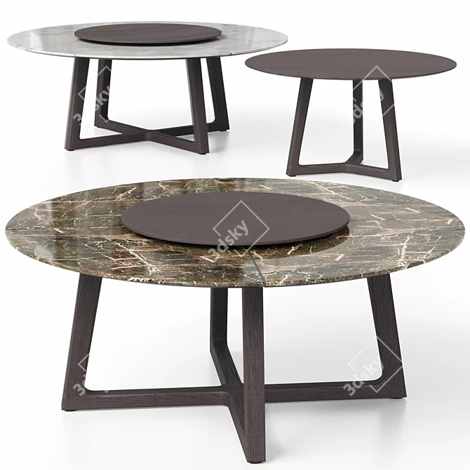 Customizable CONCORDE Table by Poliform 3D model image 1