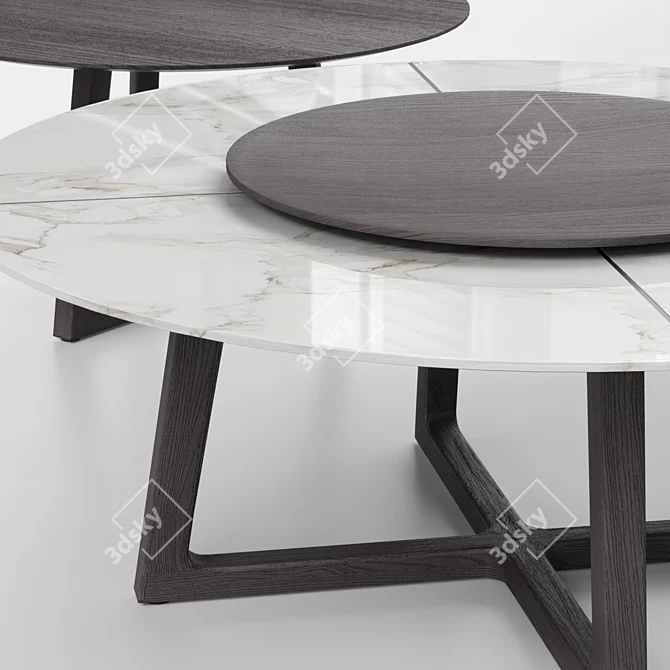 Customizable CONCORDE Table by Poliform 3D model image 7