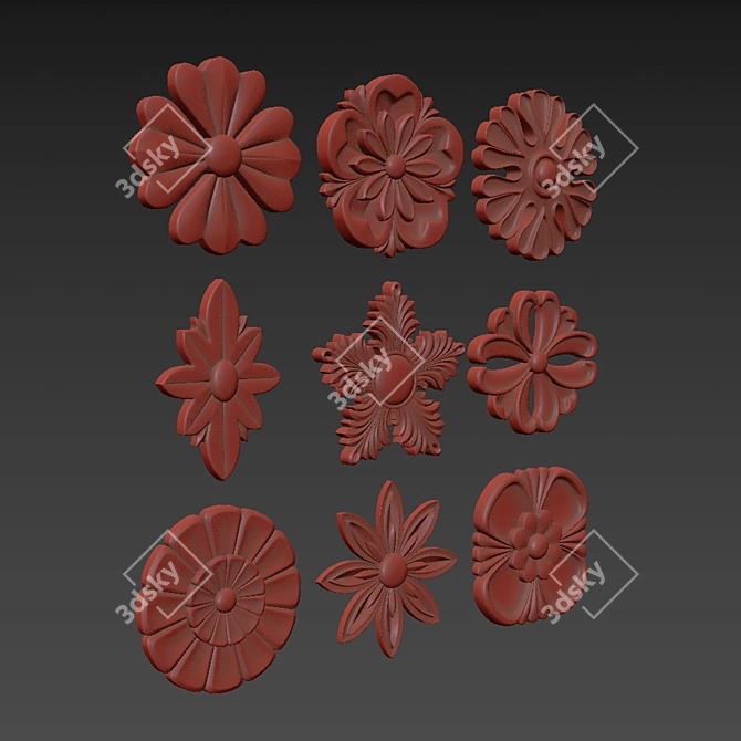 Ornament Pack 3D Max Models 3D model image 6