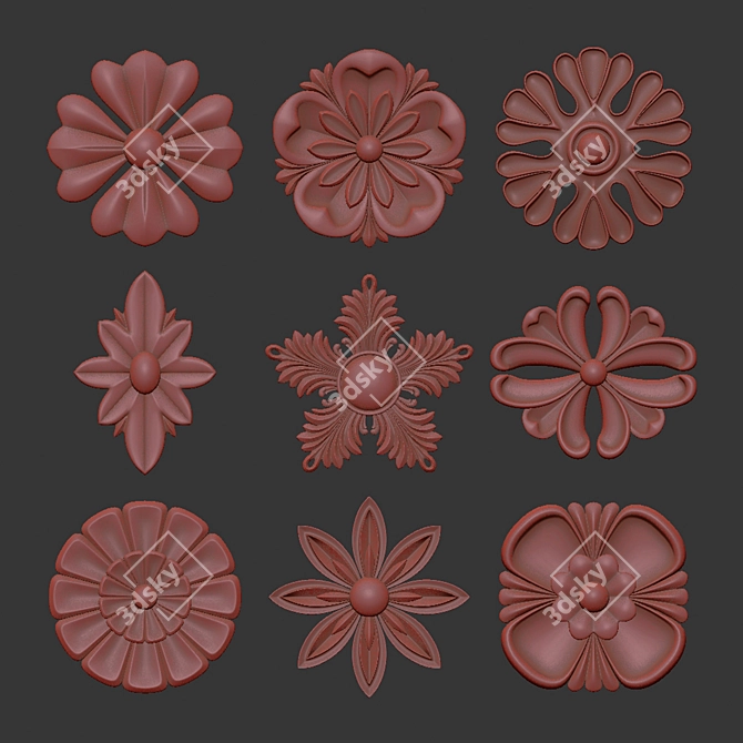 Ornament Pack 3D Max Models 3D model image 7