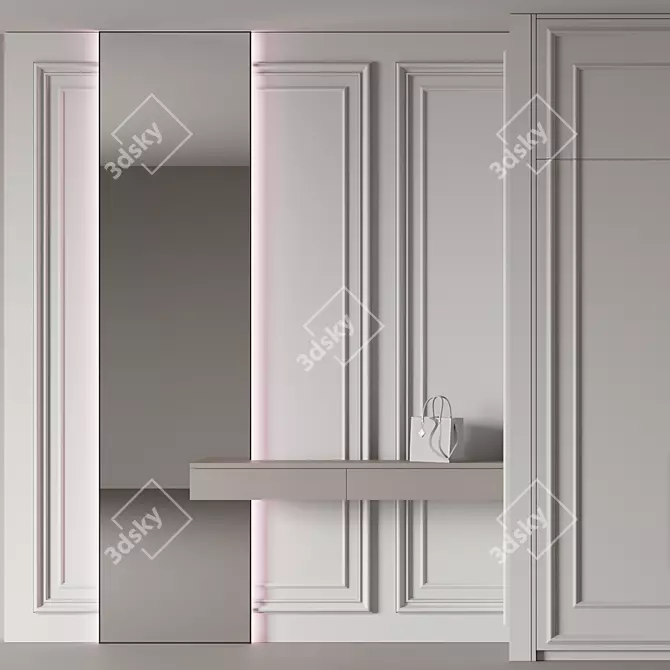 Customizable Storage Solution: Wardrobe №20 3D model image 8