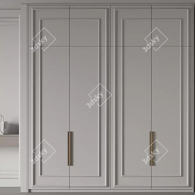 Customizable Storage Solution: Wardrobe №20 3D model image 10