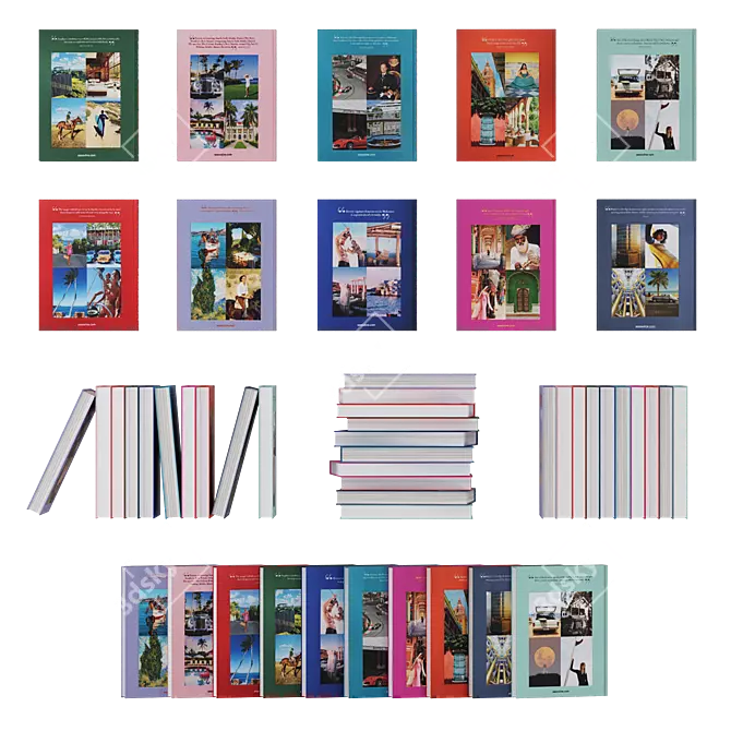 Assouline Travel Book Collection 3D model image 3