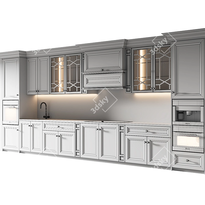 Modern Kitchen 3D Model 3D model image 17