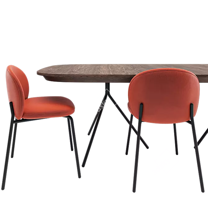 Modern Dining Set: Ottawa & Princeton 3D model image 3