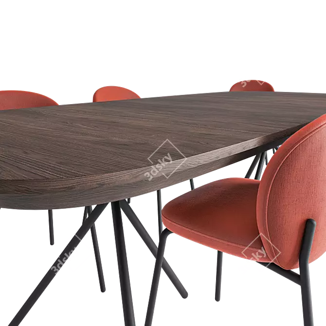 Modern Dining Set: Ottawa & Princeton 3D model image 4