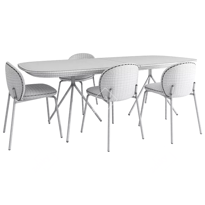 Modern Dining Set: Ottawa & Princeton 3D model image 6