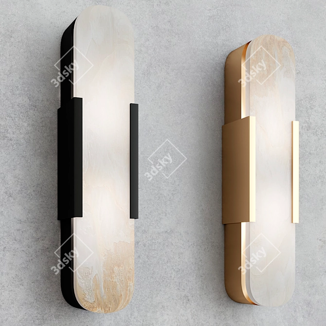 Elegant Melange Wall Lamp Collection 3D model image 3