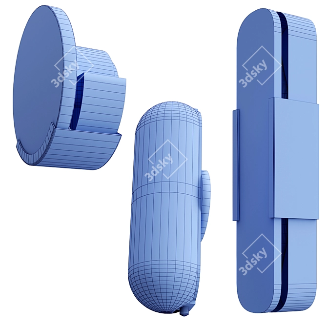 Elegant Melange Wall Lamp Collection 3D model image 6