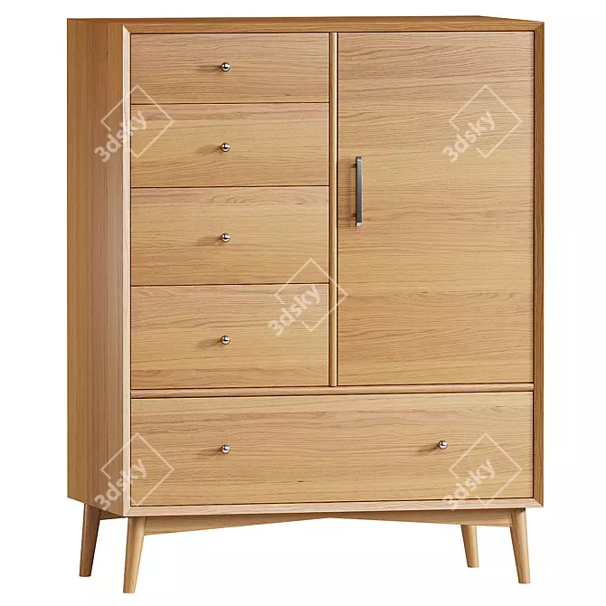 Mid-Century Chifforobe for Your Space 3D model image 1