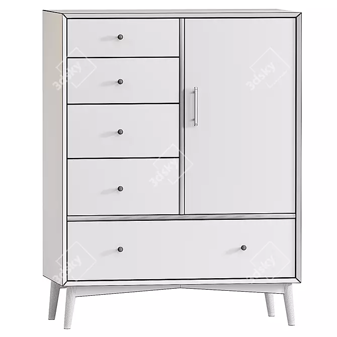 Mid-Century Chifforobe for Your Space 3D model image 3