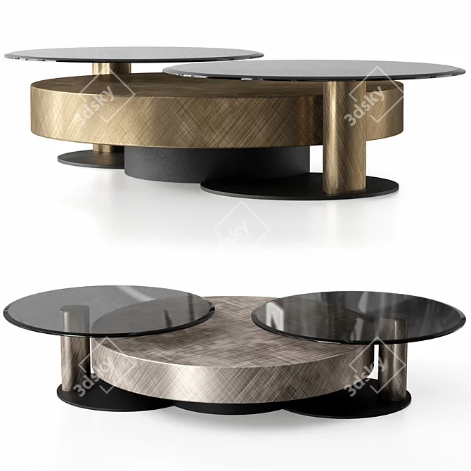 Customizable Modern Arena Tables 3D model image 5