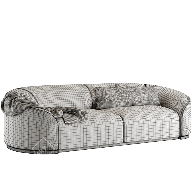 Elegant Rugiano Pierre Sofa 3D model image 4