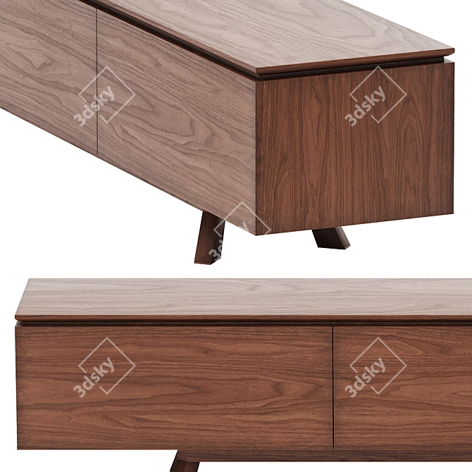 Hemonides Bridge TV Unit - Modern Cyprus Design 3D model image 2