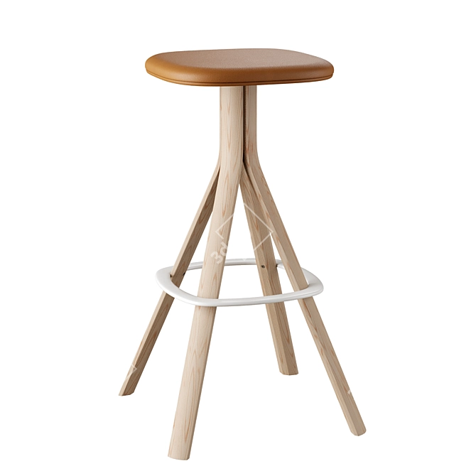 Modern Stool by Lapalma 3D model image 2