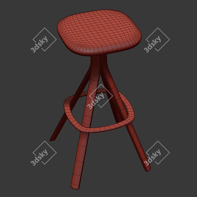 Modern Stool by Lapalma 3D model image 7