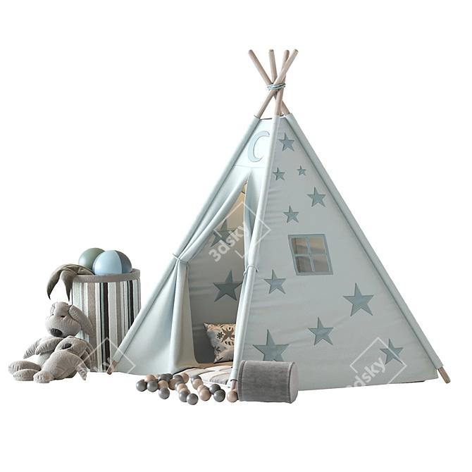 Kids Play Tent 2016 Version 3D model image 5