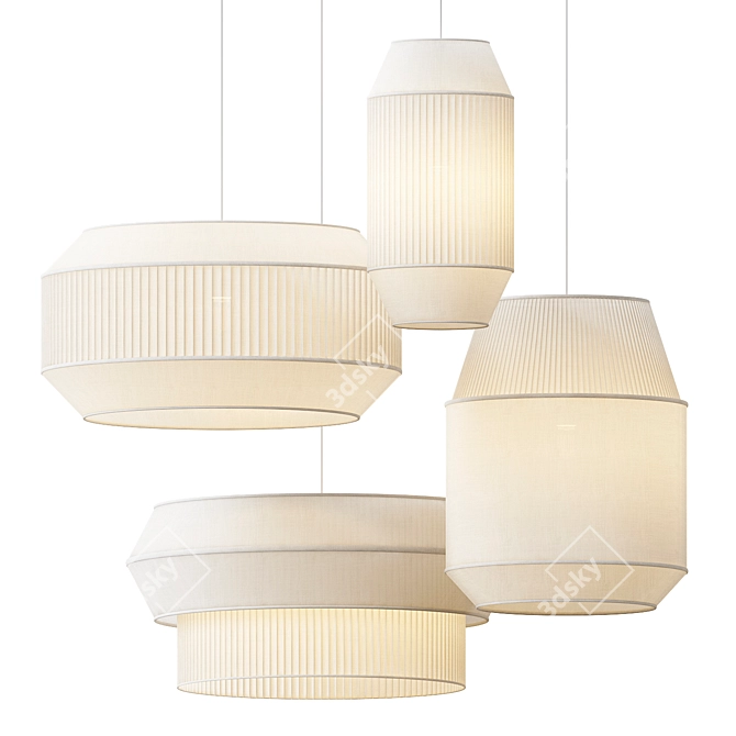 Modern Delta Pendant Lighting Collection 3D model image 1