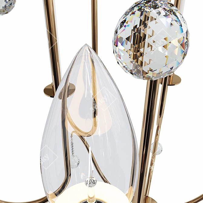 Elegant Piper Chandelier in Millimeters 3D model image 2