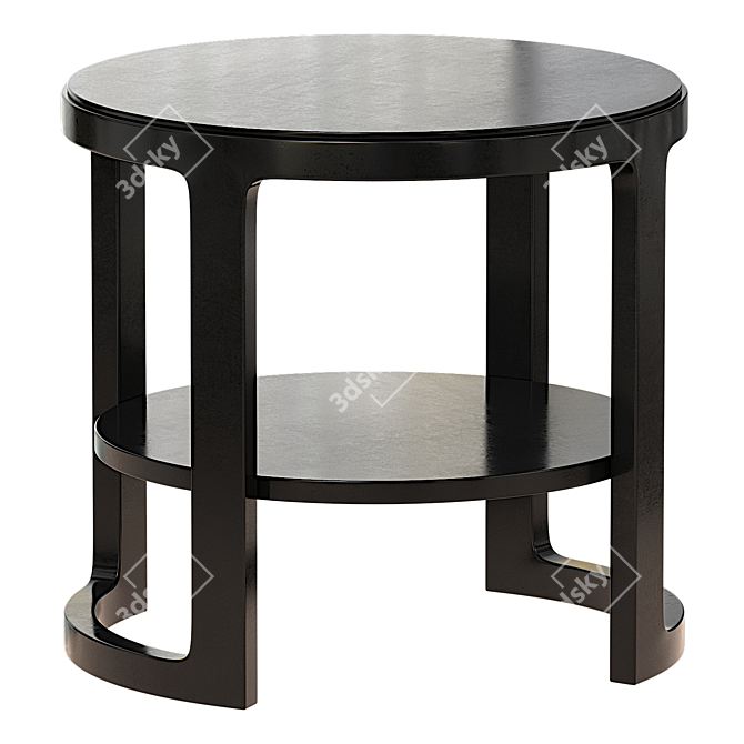 Vintage Wormley Dunbar End Table 3D model image 1