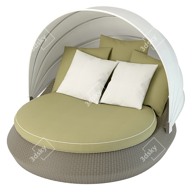 V-Ray Bali Day Bed Kit 3D model image 1