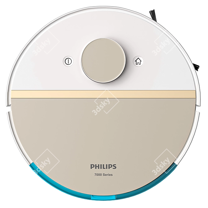 Philips HomeRun 7000 Robot Vacuum 3D model image 4