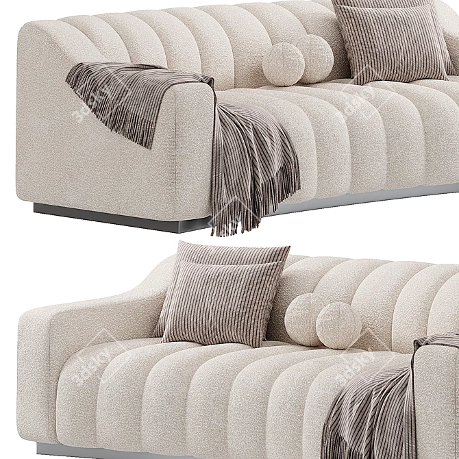 Elegant Kelly S Sofa Design 3D model image 2