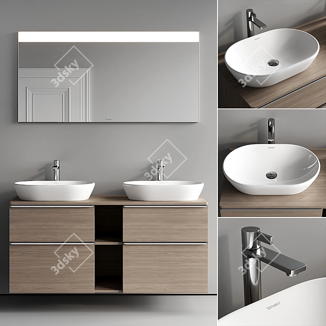 Sleek D-Neo Vanity Set 3D model image 1