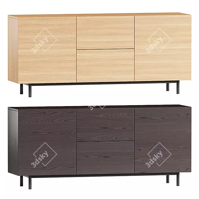 Stylish Lulu Cube Furniture Set 3D model image 1