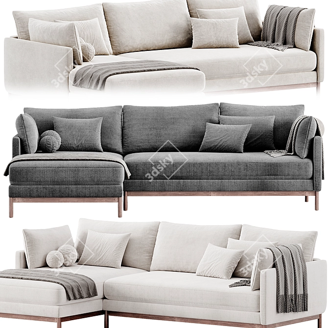  Hargrove Corner Sofa by West Elm 3D model image 2