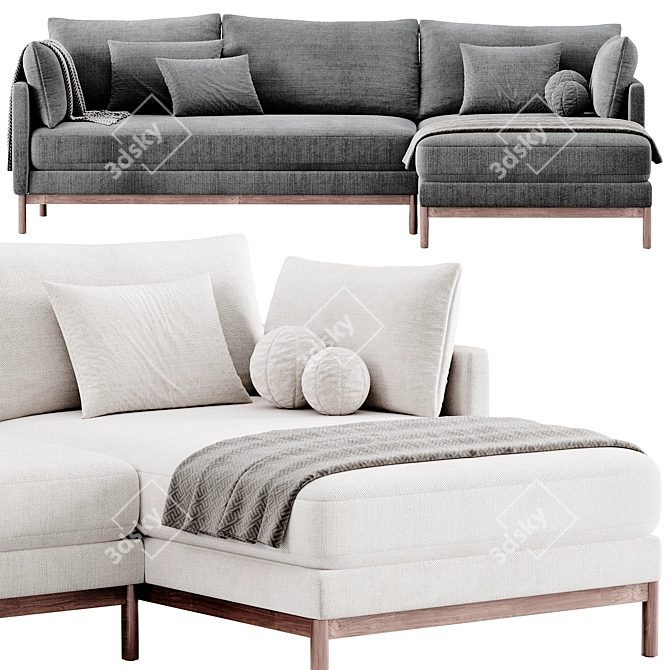  Hargrove Corner Sofa by West Elm 3D model image 3