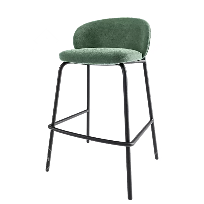 Modern Corona Princeton Barstool Model 3D model image 8